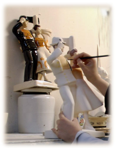 Dans l'atelier de d&eacute;coration